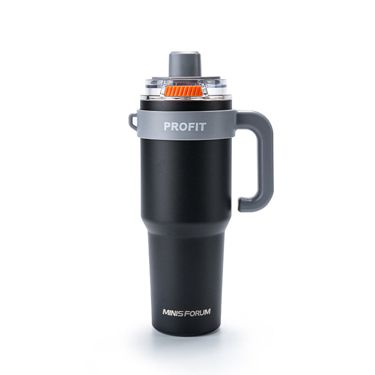 MINISFORUM Tumbler with Handle and Straw