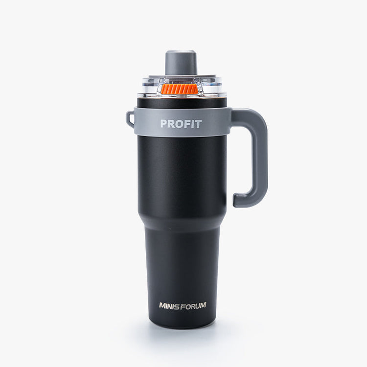 MINISFORUM Tumbler with Handle and Straw
