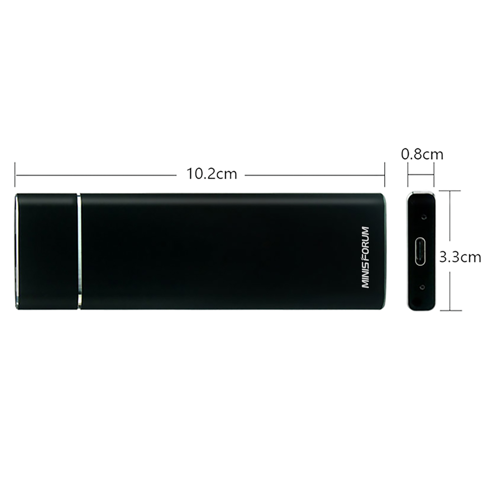 MINISFORUM M.2 NVMe Hard Drive Enclosure