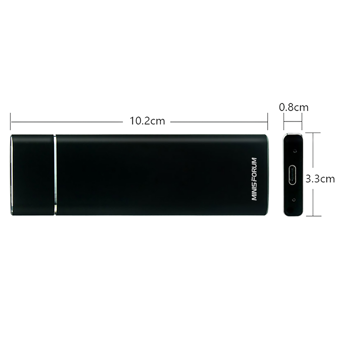 MINISFORUM M.2 NVMe Hard Drive Enclosure
