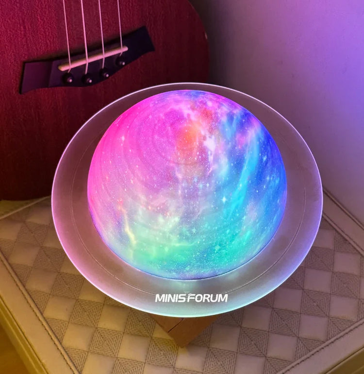 MINISFORUM Bluetooth Speaker & Moon LED Light