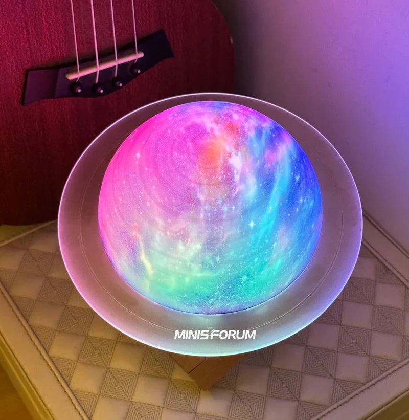 MINISFORUM Bluetooth Speaker & Moon LED Light